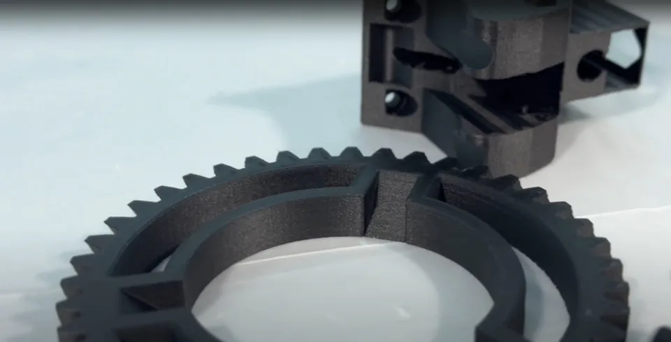 Custom Build Studio’s PA6-CF printed gear and motor mount assembly