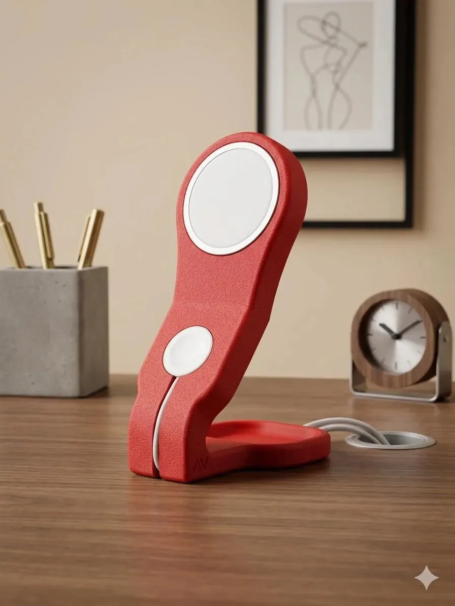 MagSafe and Apple Watch charging stand — product photograph 1