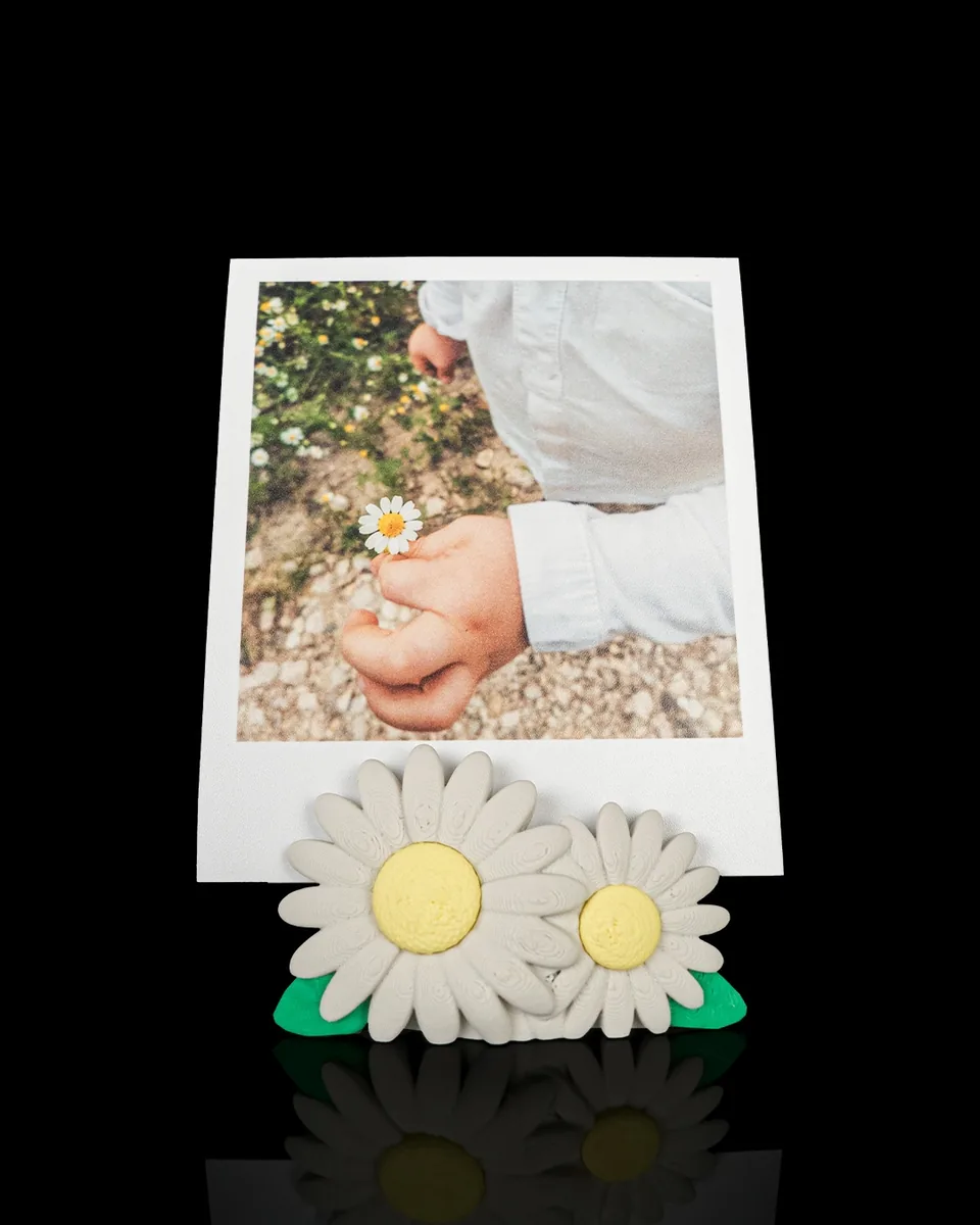 Daisy Duo Personalized Photo Holder — photo display example