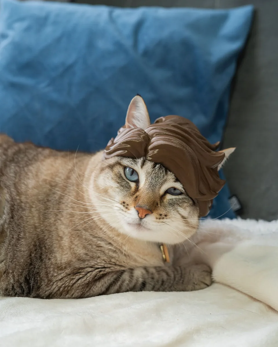 Glam Wave pet costume — shown on a pet, view 1