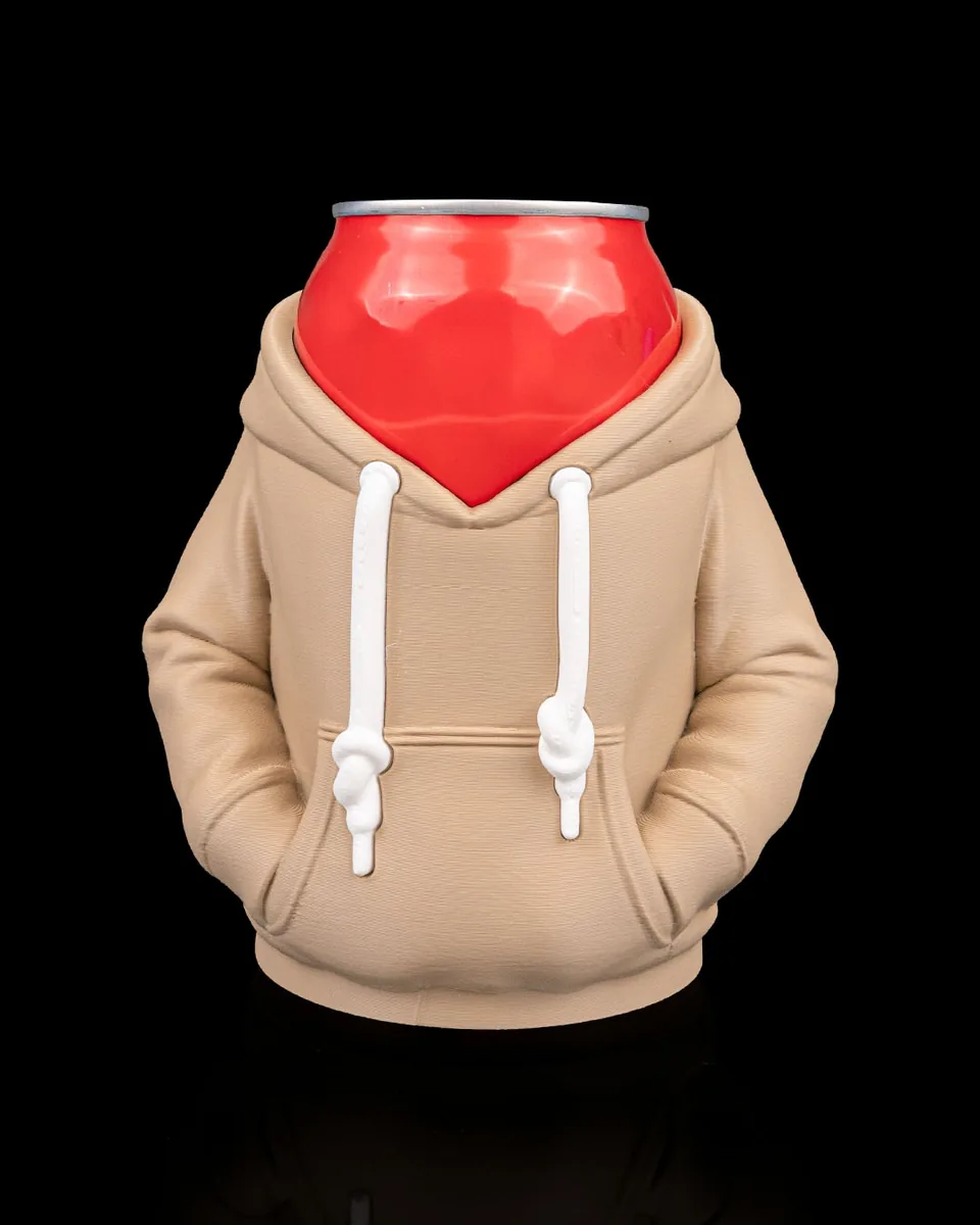 Hoodie Can Holder — product view 1; beverage can not included