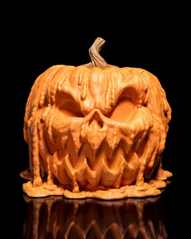 Melting Pumpkin Candy Dispenser — product view 1; candy not included