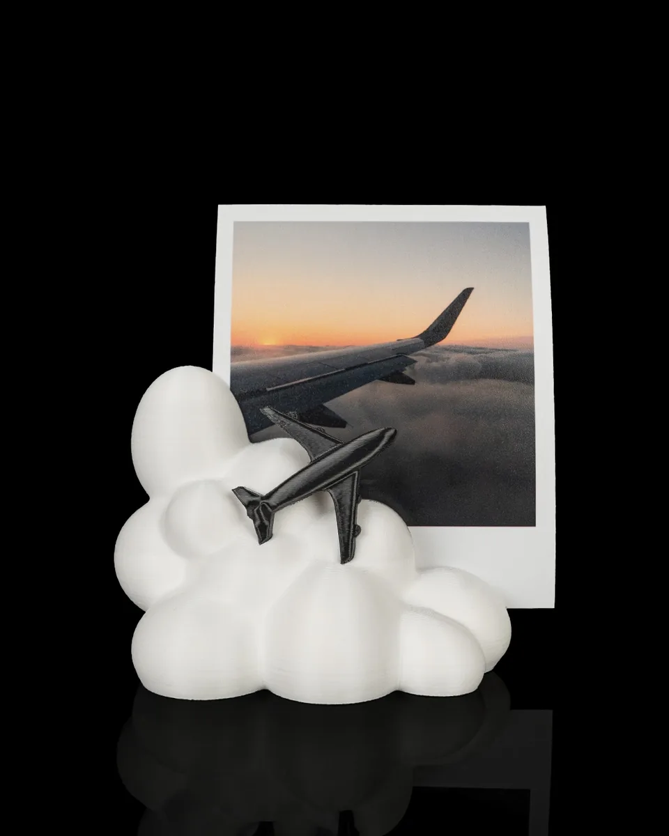 Up in the Clouds Personalized Photo Holder — photo display example